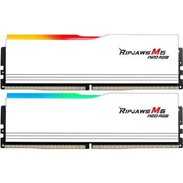 

G.SKILL 32GB KIT DDR5 6000MT/s CL36 Ripjaws M5 Neo RGB White