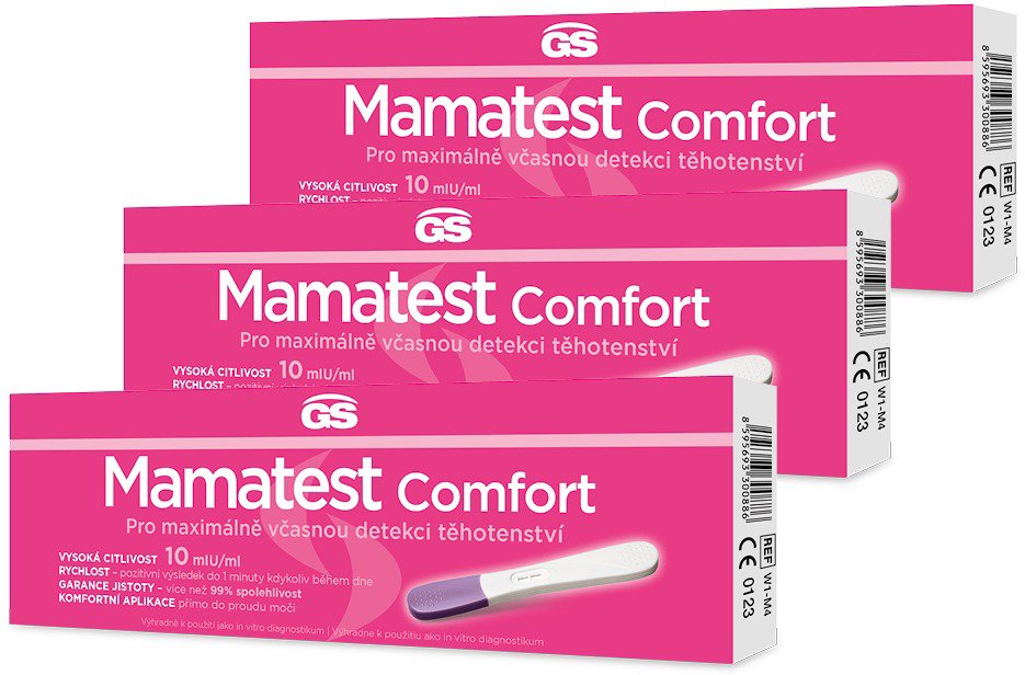 

GS Mamatest Comfort Těhotenský test 3ks