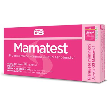 GS Mamatest 10 Těhotenský test 2ks - Zdravotnický prostředek