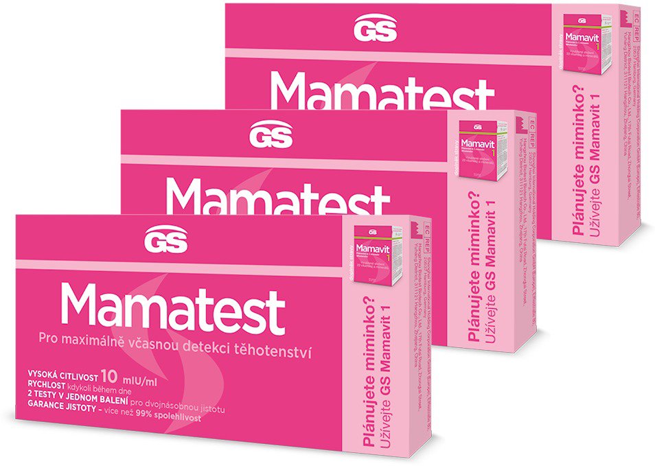 

GS Mamatest 10 Těhotenský test ČR/SK 3 x 2ks