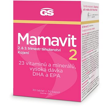 

GS Mamavit 2 Těhotenství a kojení, 30 tablet + 30 kapslí