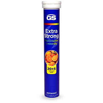 

GS Extra Strong multivitamin s minerály, 20+5 šumivých tablet