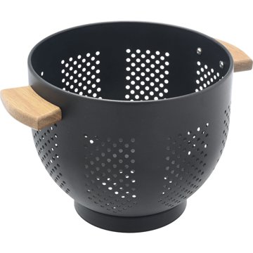 

Gastro síto s dřevěnými držadly, průměr 220 mm, černé
