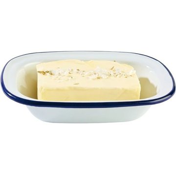 

APS Enamelware Miska 350 ml, bílá/modrá