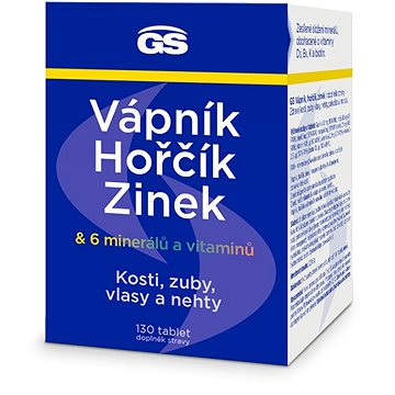 

GS Vápník, hořčík, zinek, 130 tablet