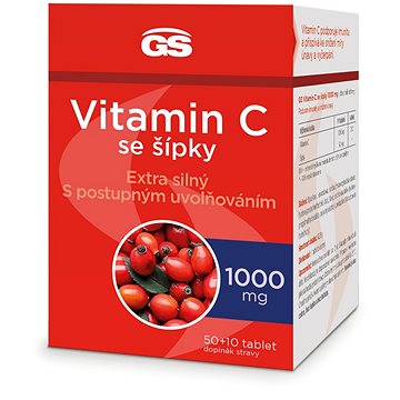 

GS Vitamin C1000 se šípky, 50+10 tablet