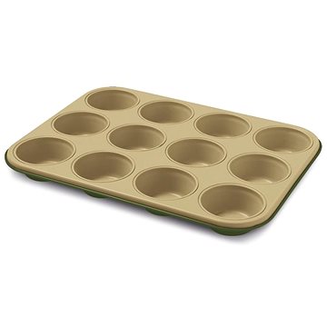 

Guardini Plech na 12 muffinů 27 × 35 × 3 cm, zlatá a zelená
