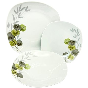 

HOME ELEMENTS Porcelánová sada talířů, 18 kusů, Olše