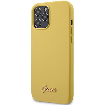 

Guess Silicone Metal Logo pro Apple iPhone 12/12 Pro Yellow