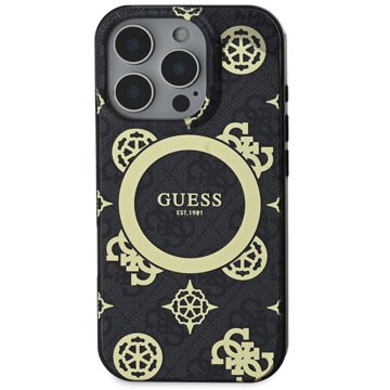 

Guess IML 4G Peony MagSafe Zadní Kryt pro iPhone 16 Pro Max Black