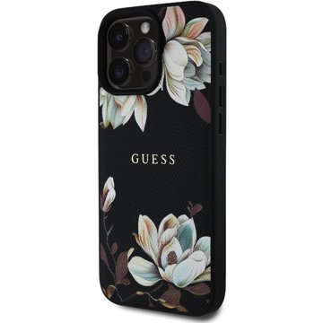 

Guess PU Grained Magnolia MagSafe Zadní Kryt pro iPhone 16 Pro Max Black
