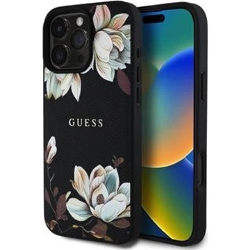 

Guess PU Grained Magnolia MagSafe Zadní Kryt pro iPhone 16 Pro Black