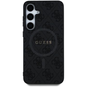 

Guess PU Leather 4G Colored Ring MagSafe Zadní Kryt pro Samsung Galaxy S25 Black