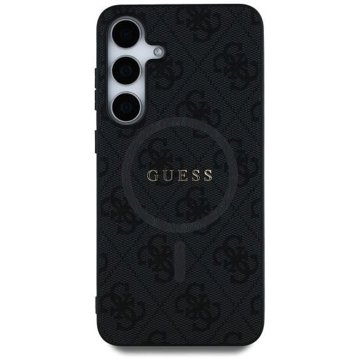 

Guess PU Leather 4G Colored Ring MagSafe Zadní Kryt pro Samsung Galaxy S25+ Black