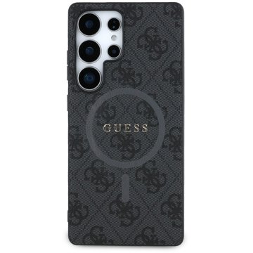 

Guess PU Leather 4G Colored Ring MagSafe Zadní Kryt pro Samsung Galaxy S25 Ultra Black
