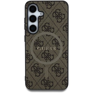 

Guess PU Leather 4G Colored Ring MagSafe Zadní Kryt pro Samsung Galaxy S25 Brown