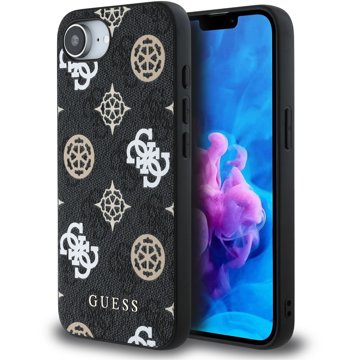 

Guess PU 4G Peony MagSafe Zadní Kryt pro iPhone 16e Black