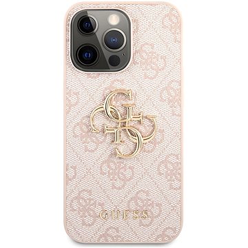 

Guess PU 4G Metal Logo Zadní Kryt pro Apple iPhone 13 Pro Max Pink