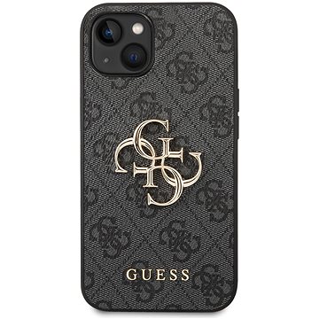 

Guess PU 4G Metal Logo Zadní Kryt pro iPhone 14 Grey