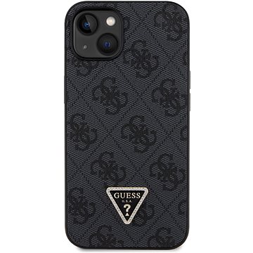 

Guess PU 4G Strass Triangle Metal Logo Zadní Kryt pro iPhone 15 Black