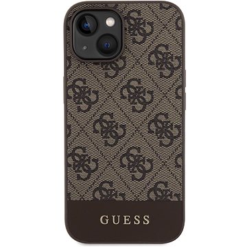 

Guess PU 4G Stripe MagSafe Zadní Kryt pro iPhone 15 Brown