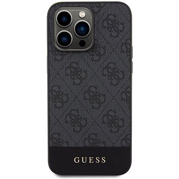 

Guess PU 4G Stripe MagSafe Zadní Kryt pro iPhone 15 Pro Max Black
