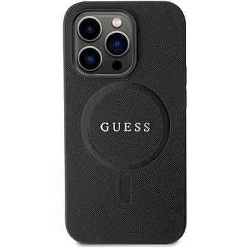 

Guess PU Saffiano MagSafe Zadní Kryt pro iPhone 15 Pro Black