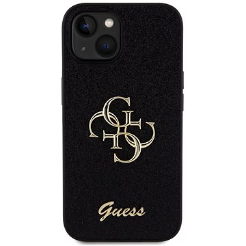 

Guess PU Fixed Glitter 4G Metal Logo Zadní Kryt pro iPhone 13 Black