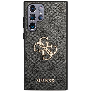 

Guess PU 4G Metal Logo Zadní Kryt pro Samsung Galaxy S24 Ultra Grey