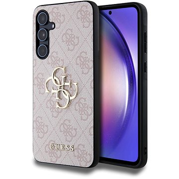 

Guess PU 4G Metal Logo Zadní Kryt pro Samsung Galaxy A55 5G Pink