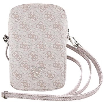 

Guess PU 4G Triangle Logo Taška na Telefon se Zipem Pink