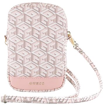 

Guess PU G Cube Taška na Telefon se Zipem Pink