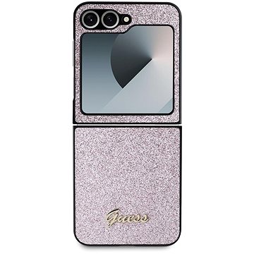 

Guess PC/TPU Glitter Flakes Metal Logo Zadní Kryt pro Samsung Galaxy Z Flip6 Pink