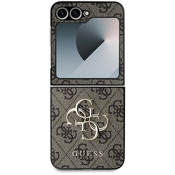 

Guess PU 4G Metal Logo Zadní Kryt pro Samsung Galaxy Z Flip6 Brown