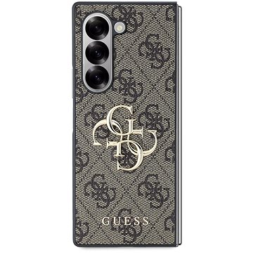 

Guess PU 4G Metal Logo Zadní Kryt pro Samsung Galaxy Z Fold6 Brown
