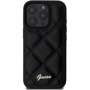 

Guess PU Leather Quilted Zadní Kryt pro iPhone 16 Pro Max Black
