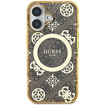 

Guess IML 4G Peony MagSafe Zadní Kryt pro iPhone 16 Brown