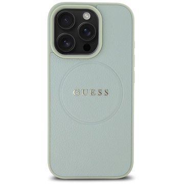 

Guess PU Grained Classic Logo MagSafe Zadní Kryt pro iPhone 16 Pro Max Green