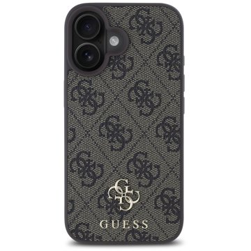 

Guess PU 4G Small Metal Logo MagSafe Zadní Kryt pro iPhone 16 Brown