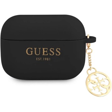 

Guess 4G Charm Silikonové Pouzdro pro AirPods 4 Black