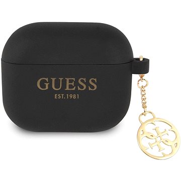 

Guess 4G Charms Silikonové Pouzdro pro Apple Airpods 3 Black