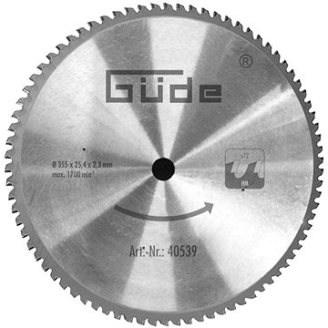 

Pilový kotouč 355 × 25,4 × 2,3 mm, Z72