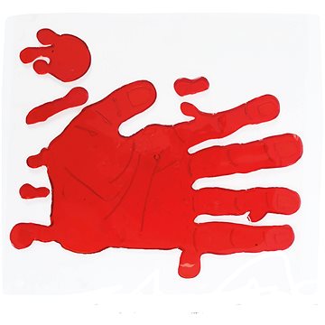 GUIRCA Dekorace Halloween - krvavá ruka 20 × 25 cm