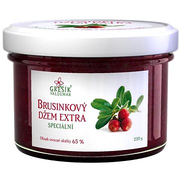 

Grešík Valdemar BIO ovocná složka 65 %, brusinka