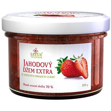 

Grešík Valdemar ovocná složka 70 %, jahoda