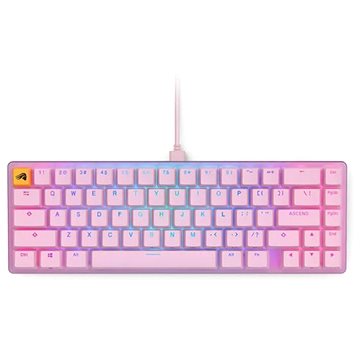 Glorious GMMK V2 65% Compact keyboard - Fox Switches, ANSI-Layout, pink