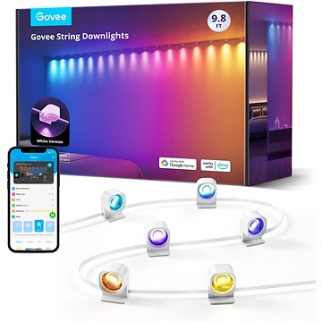 

Govee RGBIC stropní LED String Downlights, 3 m