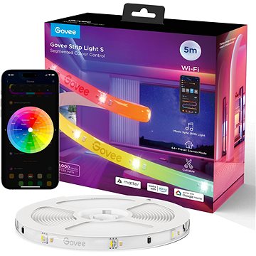 

Govee WiFi RGBICW Smart PRO, 5 m, MATTER, extra odolný