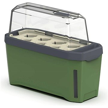 

Gusta Garden HARRY HERBS samozavlažovací truhlík s víkem, tmavě zelený