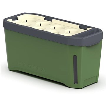 

Gusta Garden HARRY HERBS samozavlažovací truhlík bez víka, tmavě zelený